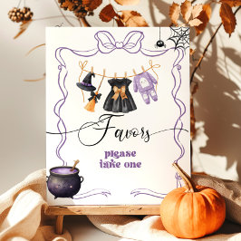 Poster Pequeno Boo Halloween Favor da Linha de Fechamento