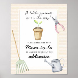 Poster Pequeno broto - Ajude a Mãe Ocupada a Ser