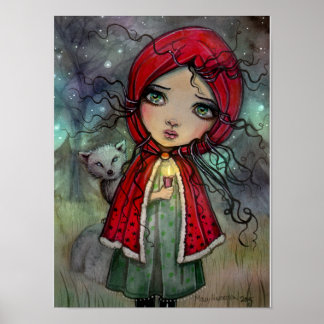 Pôster Pequeno Cabelo Vermelho Grande Arte De Boneca De O