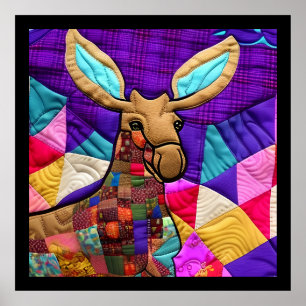 Poster Pequeno Calf Moose Como Design