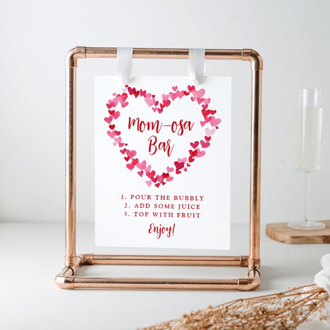 Poster Pequeno Chá de fraldas de doçura Sinal de Bar Mãe- (Criador carregado)