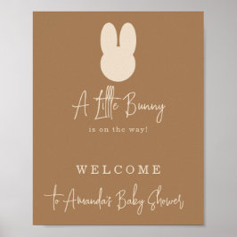 Poster Pequeno chá de fraldas simples