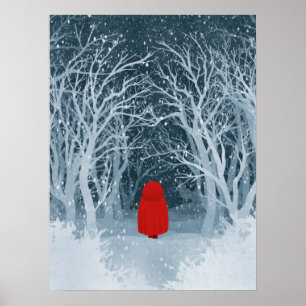 Poster Pequeno Chapéu Vermelho