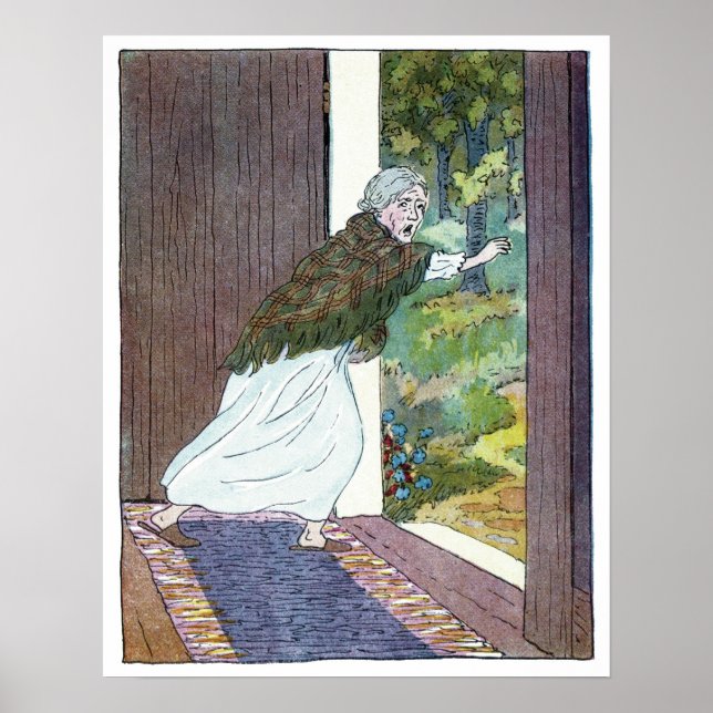 Pôster Pequeno Chapéu Vermelho: Vovó Saía (Frente)