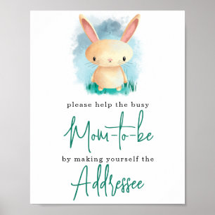 Poster Pequeno Coelhinho - Mãe para ser dirigida