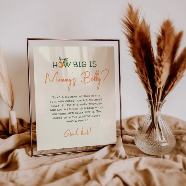 Poster Pequeno Cutie Citrus, Qual O Tamanho Da Mamãe? (Criador carregado)