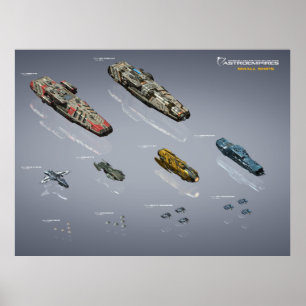 Poster pequeno da carta das unidades