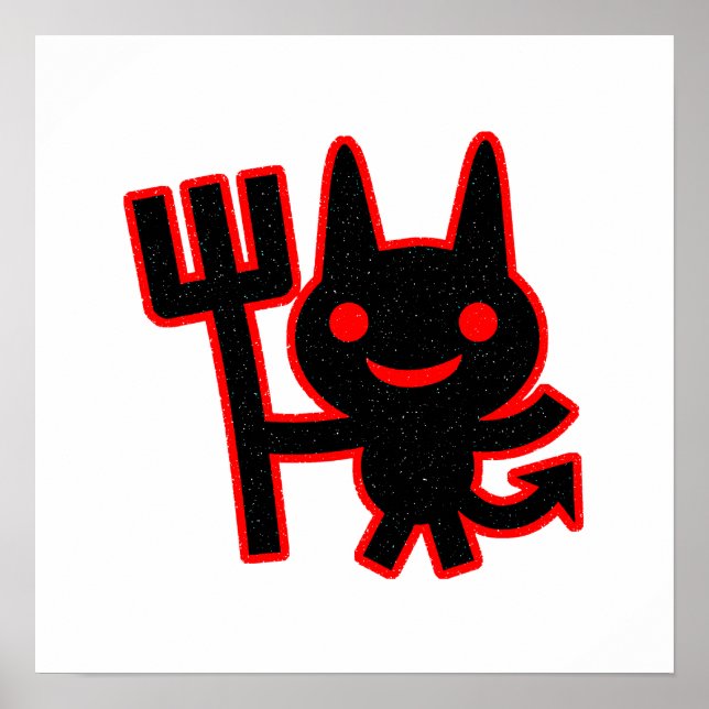 Poster Pequeno Diabo Bonito (Frente)