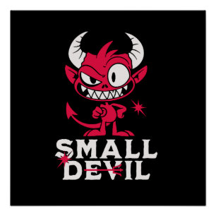 Pôster Pequeno Diabo Bonito