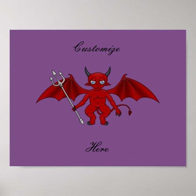 Pôster Pequeno Diabo Vermelho Thunder_Cove (Frente)