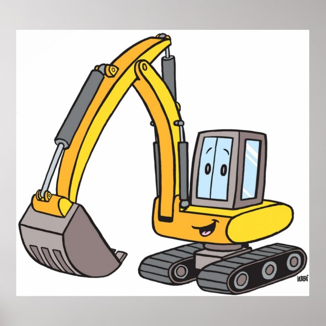 Poster Pequeno Digger (Frente)