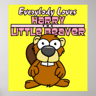 Poster pequeno do castor de Harry