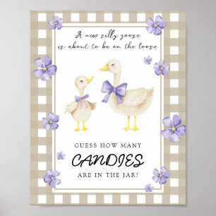 Poster Pequeno ganso - adivinhem quantos doces