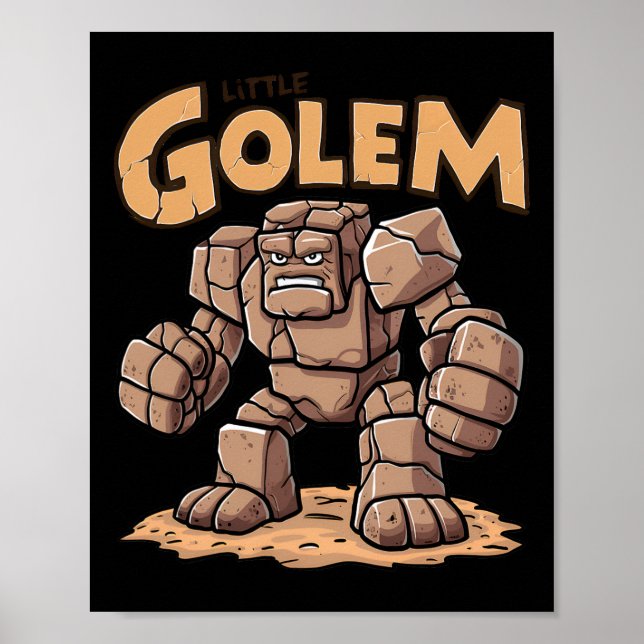 Poster Pequeno Golem de Volta à Escola Kid Golem  (Frente)