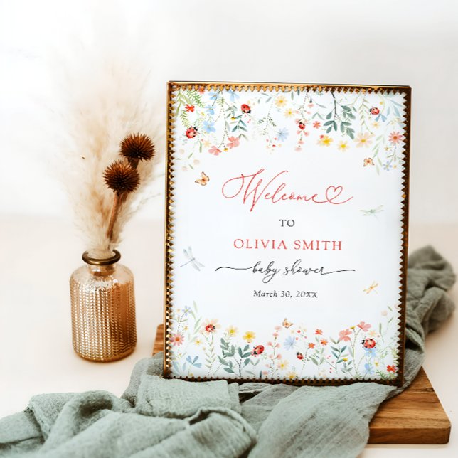 Poster Pequeno Inseto de amor, Chá de fraldas de Jardim d (Criador carregado)