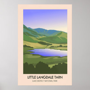 Poster Pequeno Langdale Tarn Lake District Cartaz de Viag