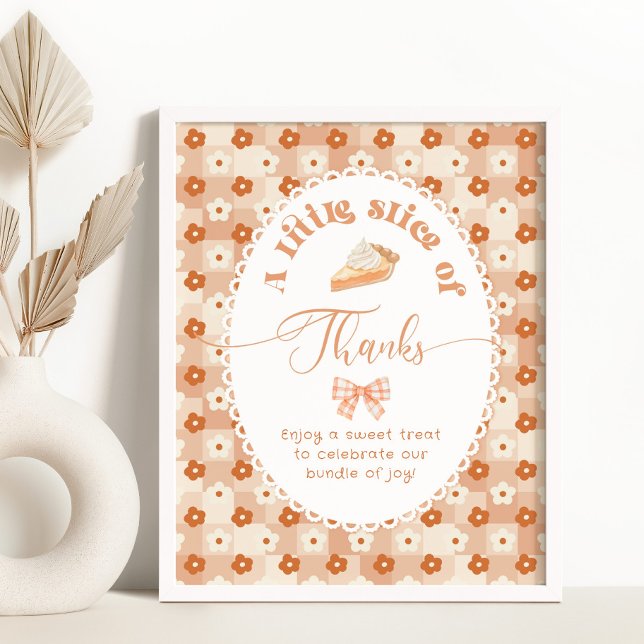 Poster Pequeno obrigado de Pie Doce (Criador carregado)