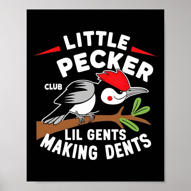 Poster Pequeno Pecker Club Lil Gents Fazer Dents Retro (Frente)
