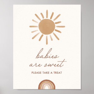 Poster Pequeno Raio de Sol Bebês são Sinal Doce