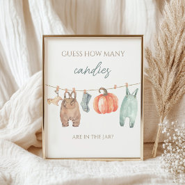 Poster Pequeno Rapaz Da Abóbora Adivinha Quantas Canções