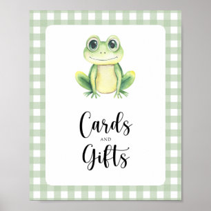 Poster Pequeno sapo - cartões e chá de fraldas de present