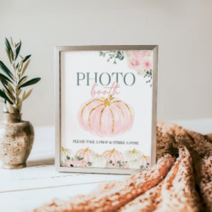 Poster Pequeno Sinal de Fotografia de Primeiro Aniversári