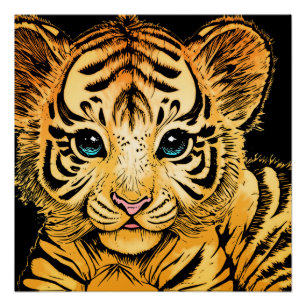 PÔSTER PEQUENO TIGRE