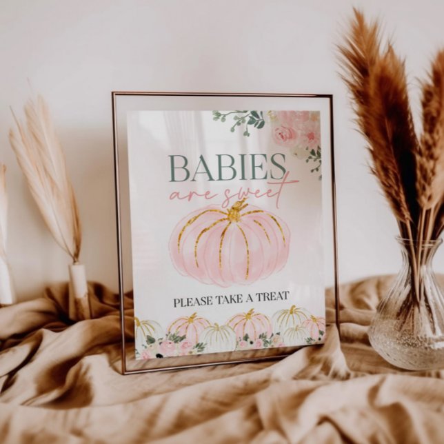 Poster Pequenos Bebês De Abóbora São Sinais Doces (Criador carregado)