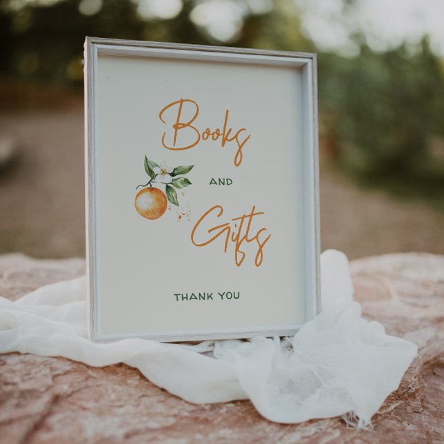 Poster Pequenos Chás de fraldas de Citros e Presentes (Criador carregado)