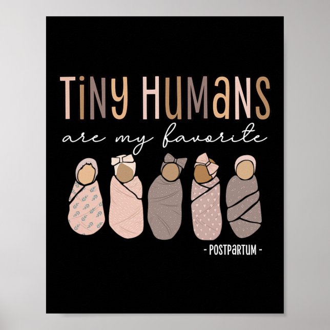 Poster Pequenos Humanos São Minha Maternidade Pós-Parto F (Frente)