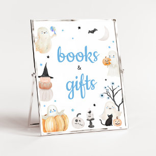 Poster Pequenos Livros e Presentes do Halloween
