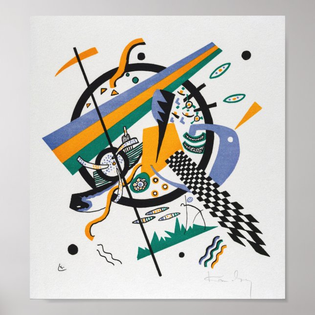 Poster Pequenos mundos IV, Abstrato, Wassily Kandinsky (Frente)