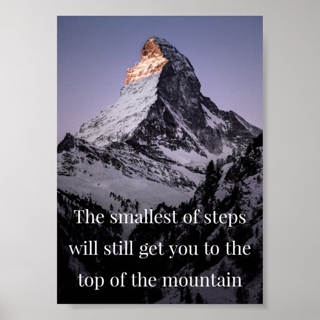 Poster Pequenos passos dão grandes resultados (Frente)