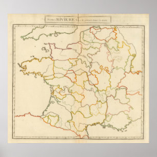 Pôster Pequenos rios Franceses