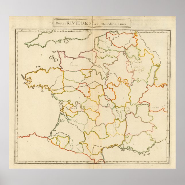 Pôster Pequenos rios Franceses (Frente)