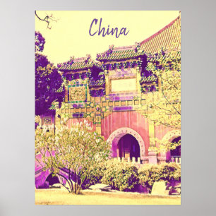 Poster Pequim, viagem da China, Beihai Park