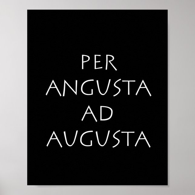 Poster Per angusta ad augusta (Frente)