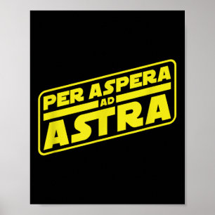 Poster Per Aspera Ad Astra À Filosofia Das Estrelas