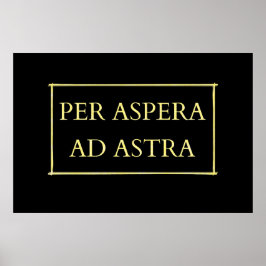 Poster Per aspera e astra