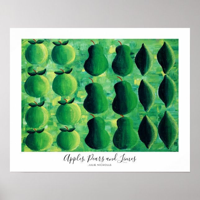 Poster Peras e Limões de Maçãs (Frente)