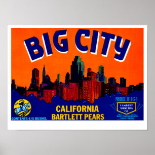 Poster Peras grandes da cidade