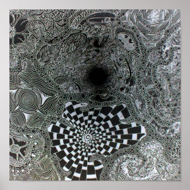 Poster Percepção de um Buraco Negro (Frente)