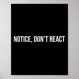 Poster Percepção, Não Reaja, Terapia de Saúde Mental _1