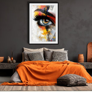Pôster Percepção pintada Poster brilhante