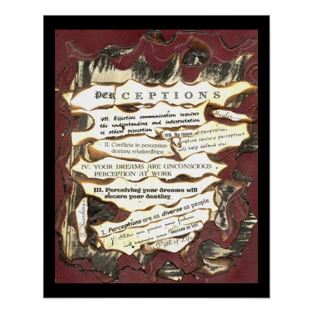 Pôster Percepções (Frente)