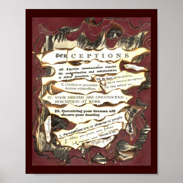 Pôster Percepções (Frente)