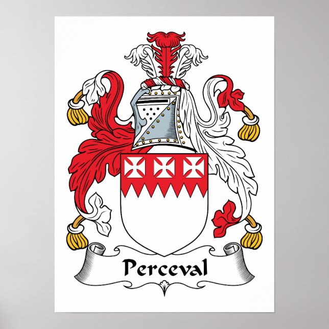 Pôster Perceval Family Crest (Frente)