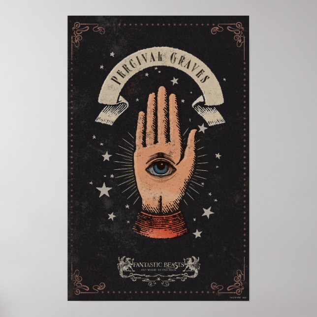 Poster PERCIVAL GRAVES™ Magic Hand Graphic (Frente)