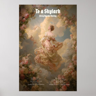 Poster Percy Bysshe Shelley Poema Romântico Arte de Pared