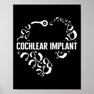 Poster Perda de consciência Amor Implante Coclear Asl Aud